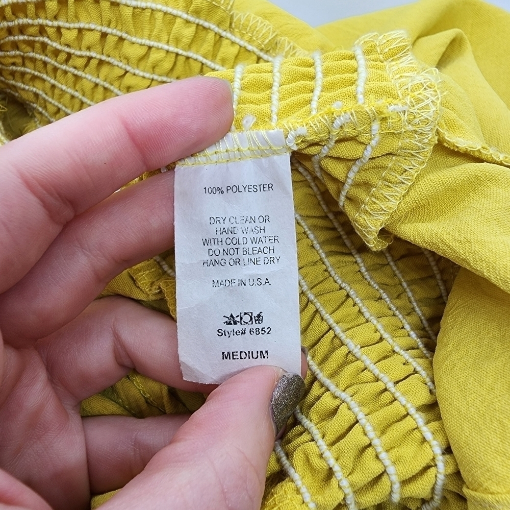 Entro V-Neck Smocked Peplum Half Sleeve Blouse - Picture 5 of 5